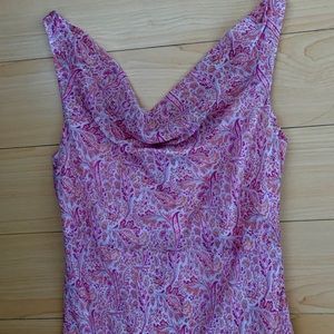 Ann Taylor Dresses - Ann Taylor Pink Paisley High Low Silk Dress Ann Taylor Dresses - Ann Taylor Pink Paisley High Low Silk Dress